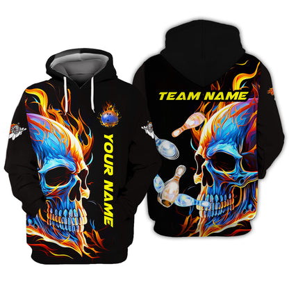 Personalized Bowling Team Shirt - Fire Up Your Game