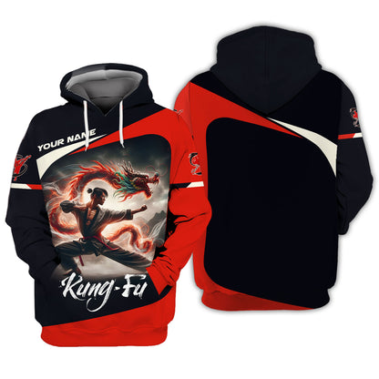 Camisetas personalizadas de Shaolin Kung Fu Camiseta 3D de Shaolin Kung Fu Regalo para amantes del Shaolin Kung Fu