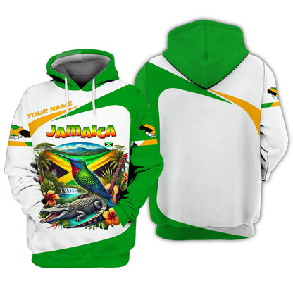 3D Full Print Jamaica Shirt Personalized Name Gift For Jamaica Lovers