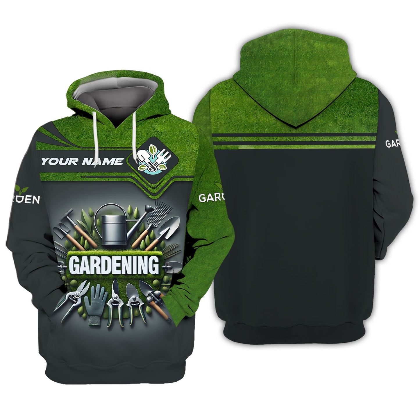 3D Full Print Gardening Tools T-Shirts Personalized Name Gift For Gardener Lovers