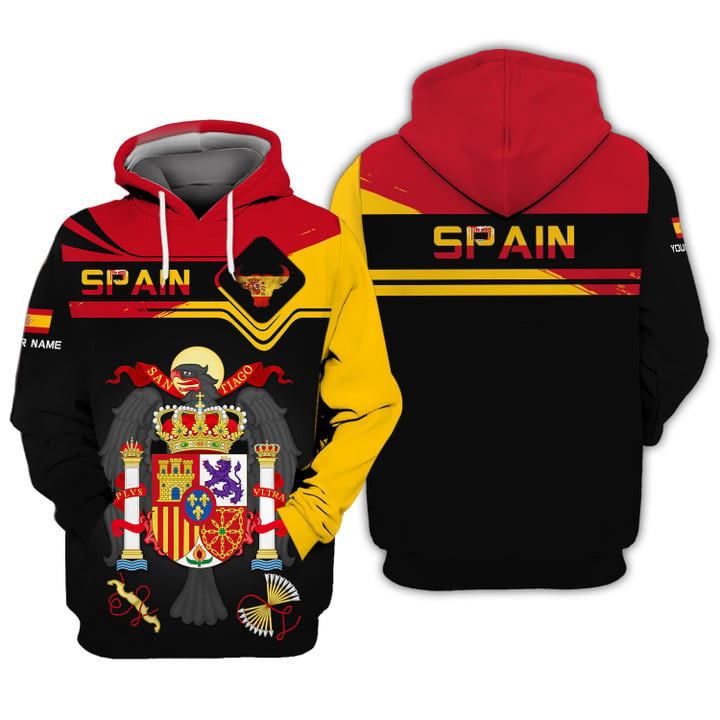 Camiseta personalizada Orgullo de España - Escudo Real y Toro