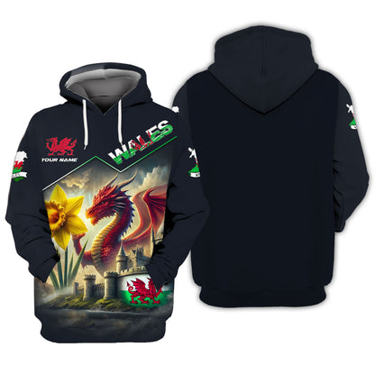 Personalized Wales Dragon Shirt - Embrace Welsh Pride