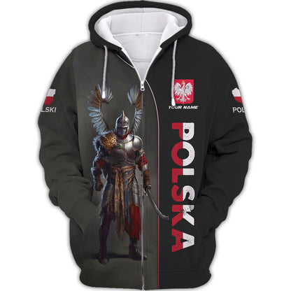 Personalized Poland Pride Shirt - Embrace the Spirit of the Winged Hussars