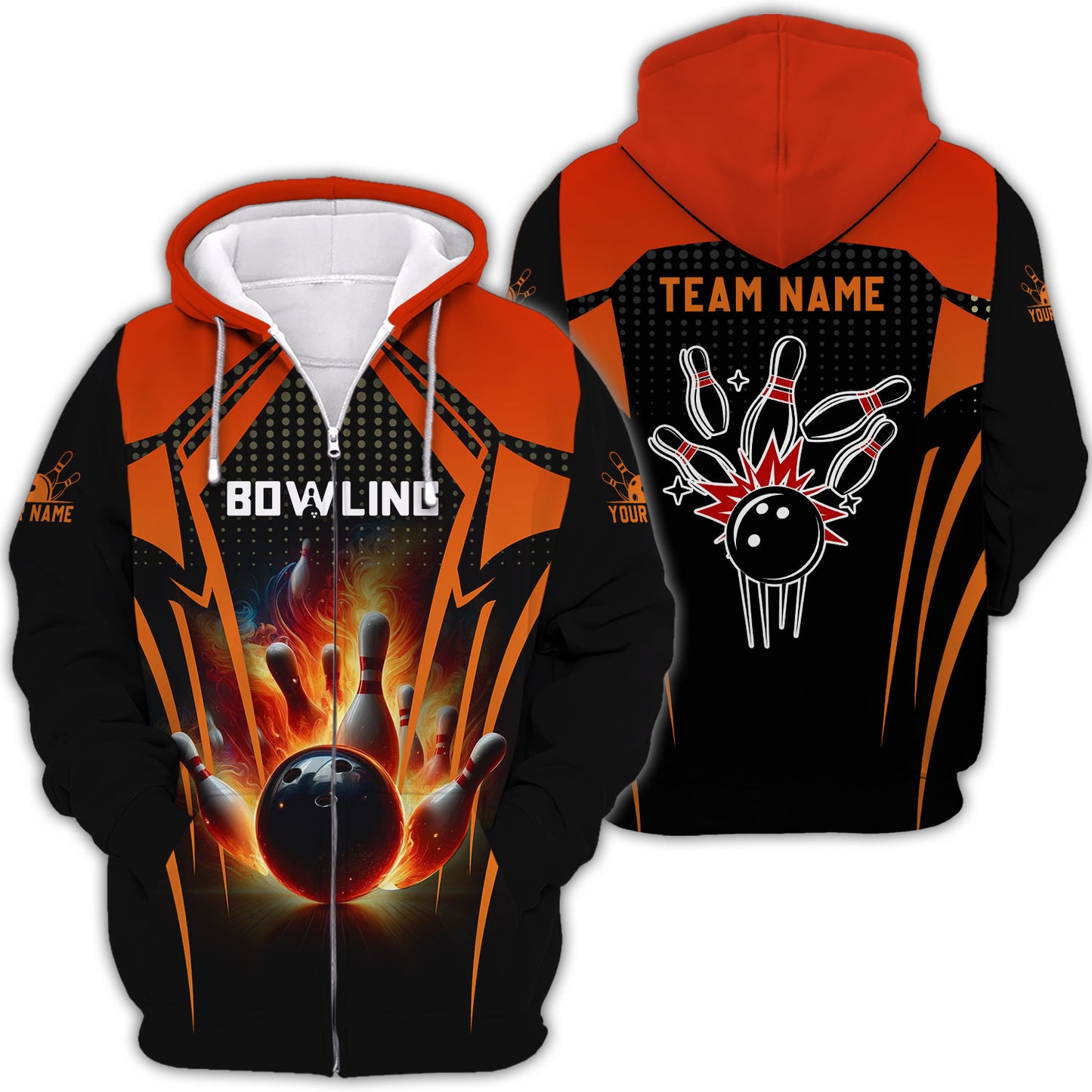 Personalized Bowling Team Shirt - Ignite Your Game