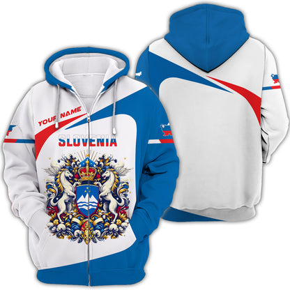 Personalized Slovenia Pride Shirt - Embrace the Slovenian Spirit