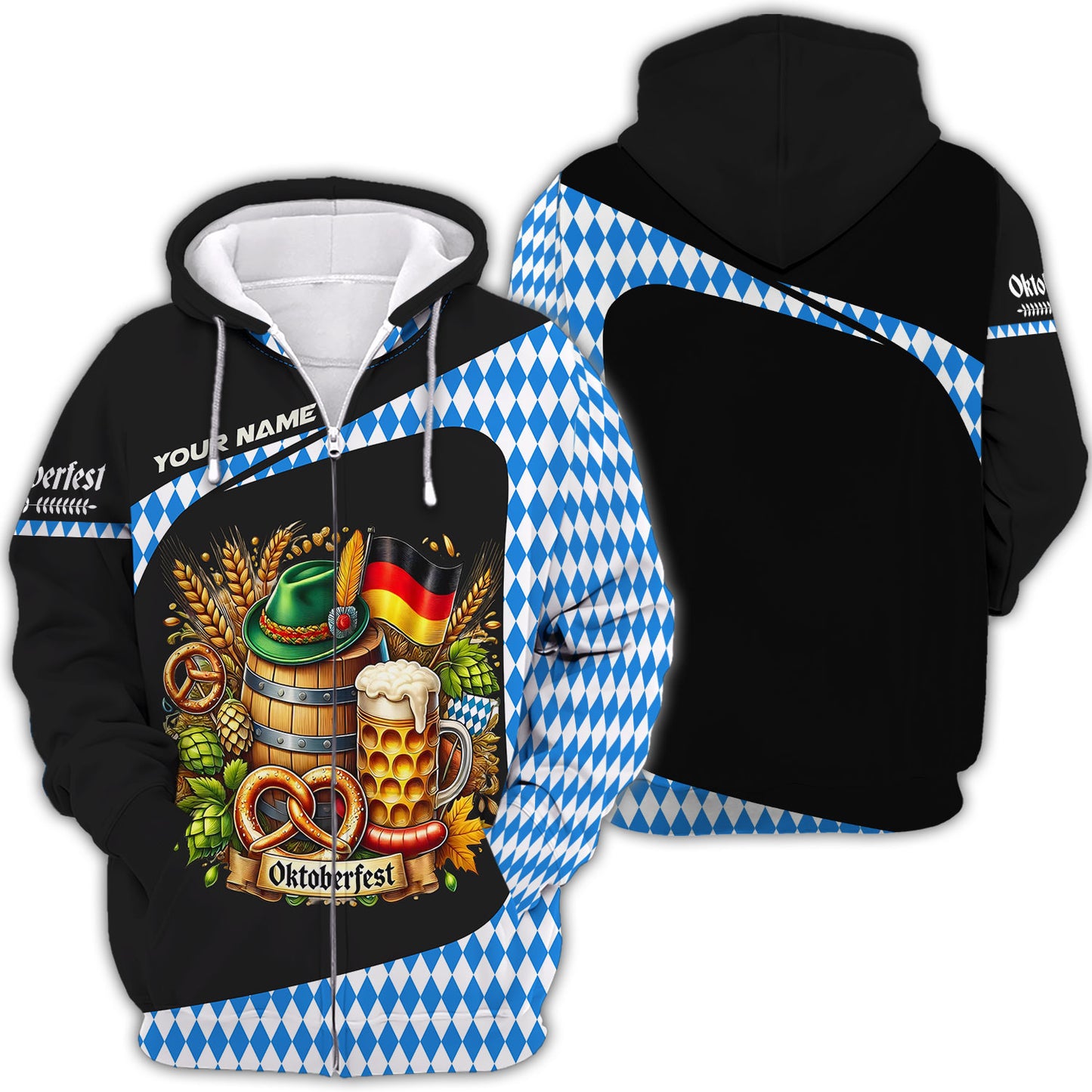 Camisetas personalizadas de Oktoberfest Camiseta 3D de Oktoberfest Regalo para amantes de la cerveza