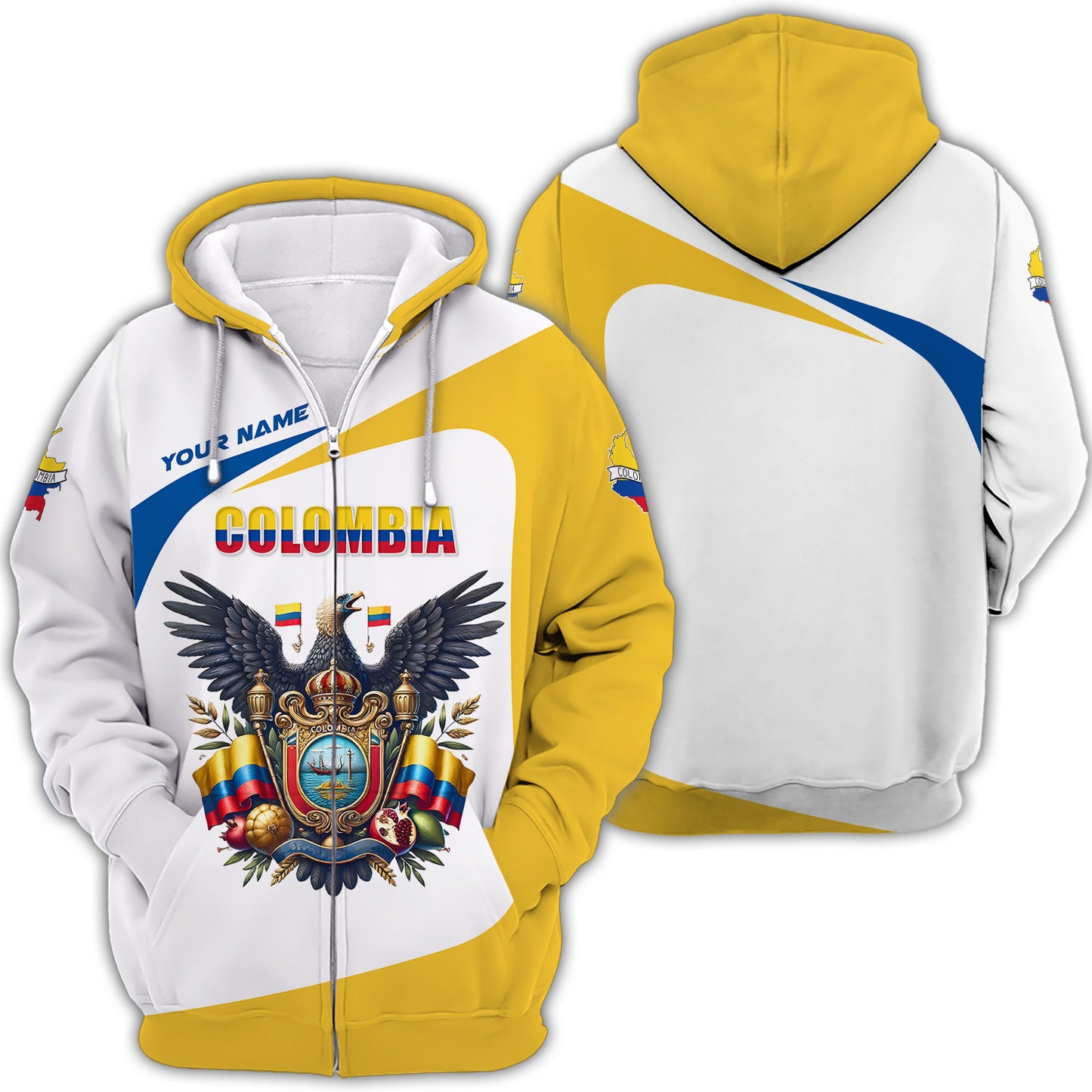 Camiseta personalizada Orgullo Colombia - Emblema de Pasión