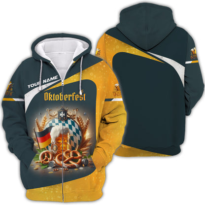 Camiseta personalizada con nombre de Oktoberfest, regalo para amantes de la cerveza