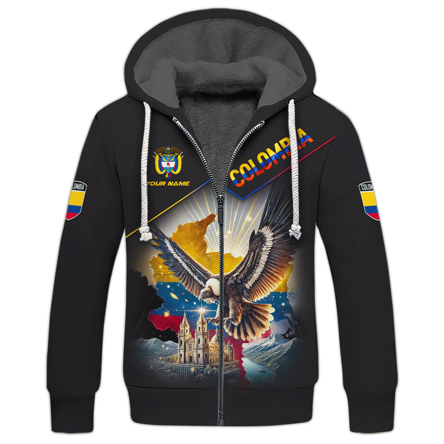 T-shirts personnalisés Wings Over Colombia, cadeau pour les amoureux colombiens