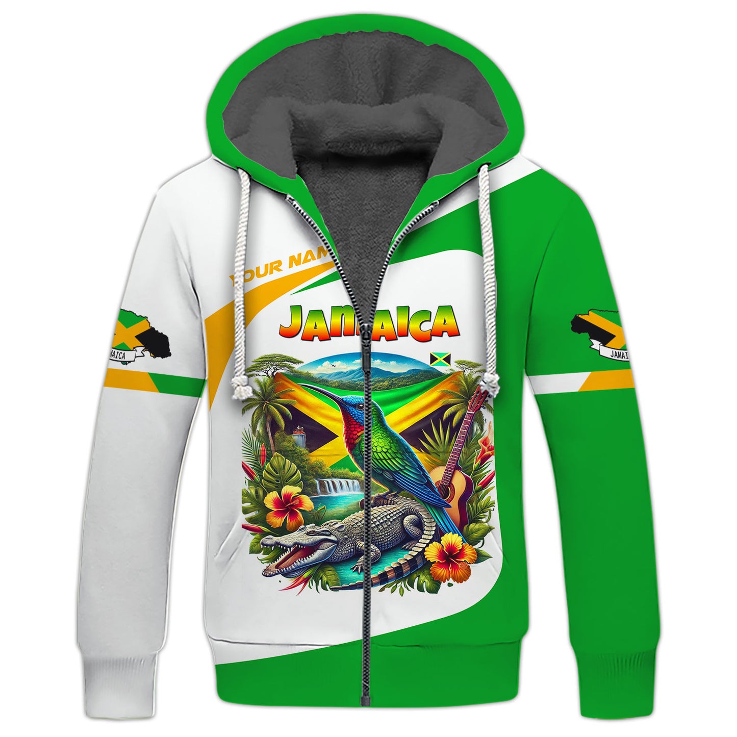 3D Full Print Jamaica Shirt Personalized Name Gift For Jamaica Lovers