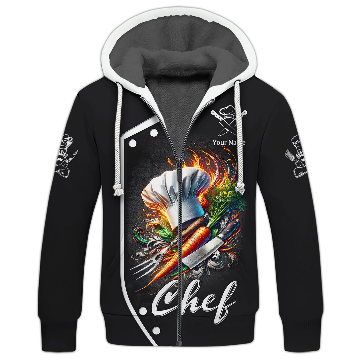 T-shirt de chef cuisinier 3D, outils de cuisine, t-shirts personnalisés, cadeau pour chef