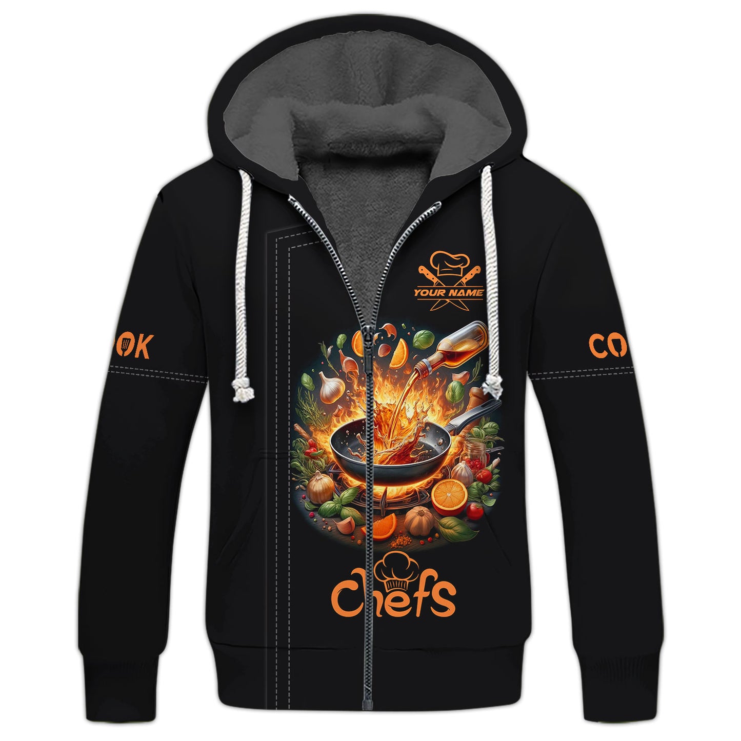 Personalized Chef Shirts - Dynamic Cooking Scene Design for Culinary Artists