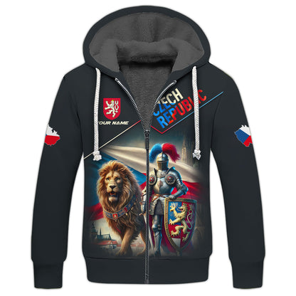 Personalized Czech Republic Shirt - Pride of the Lion