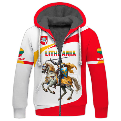 3D Full Print Knight Of Lithuania Shirt Personalized Name Gift For Lithuanian Lovers