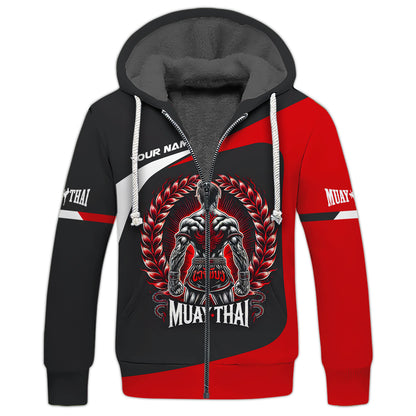 T-shirt Muay Thai personnalisé avec nom Cadeau personnalisé avec nom pour les amateurs de Muay Thai