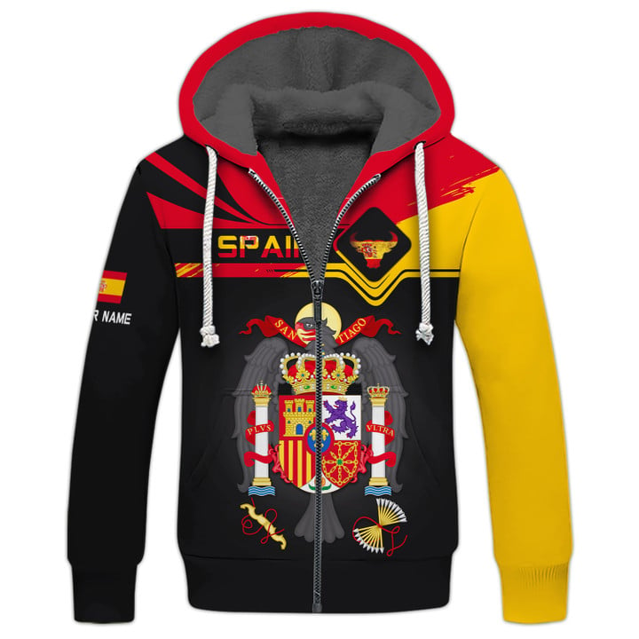 Personalized Spain Pride Shirt - Regal Coat of Arms and Bull