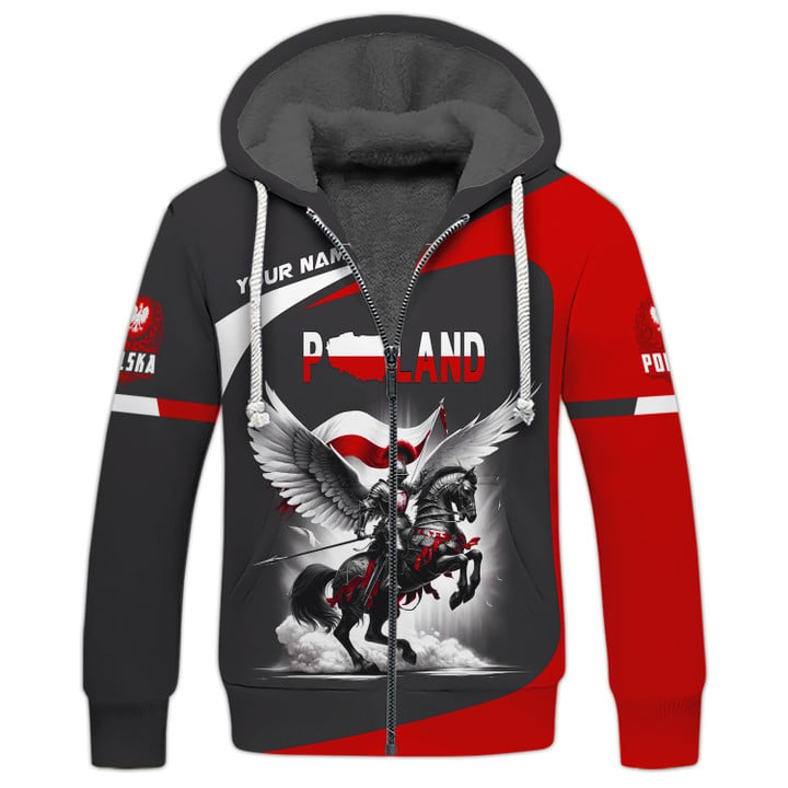 Personalized Poland Pride Shirt - Winged Hussar and Polish Flag