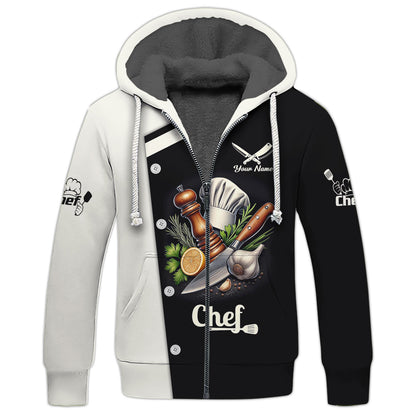 Personalized Chef Shirt - Classic Culinary Tools Design for Cooking Enthusiasts