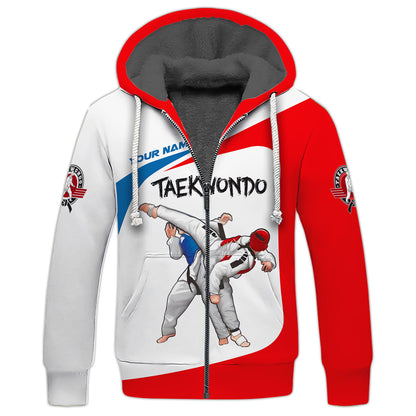 Camiseta unisex de taekwondo con nombre personalizado, regalo para amantes del taekwondo