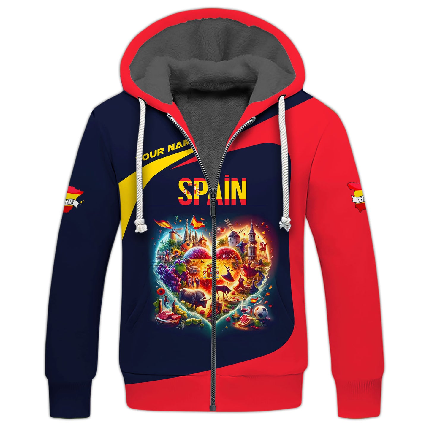 Personalized Spain Pride Shirt - Celebrate the Heart of Spanish Culture