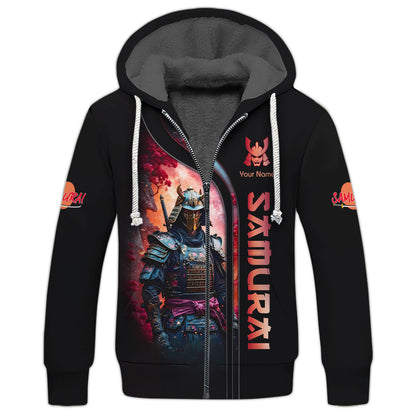 Samurai Personalized Name 3D Shirt Custom Gift For Samurai Lovers