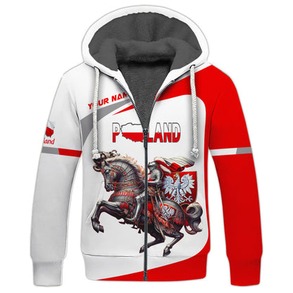 Personalized Poland Pride Shirt - Knight and Polish Crest