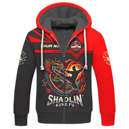 Camisetas personalizadas de Shaolin Kung Fu con Gragon, regalo para amantes del Shaolin Kung Fu Camiseta 3D de Shaolin Kung Fu