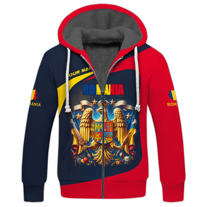 Personalized Romania Pride Shirt - Honor the Legacy of Romanian Heraldry