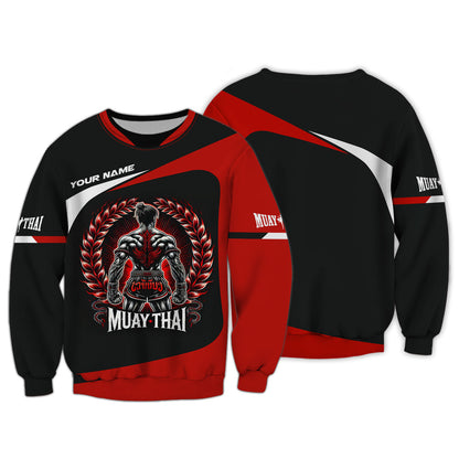 Camiseta de Muay Thai con nombre personalizado Regalo con nombre personalizado para amantes del Muay Thai