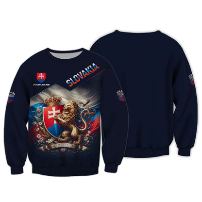 Personalized Slovakia Pride Shirt - Embrace Your Slovak Heritage