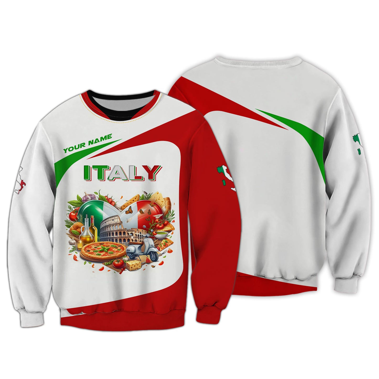 T-shirt personnalisé de fierté italienne - Embrassez l'héritage italien