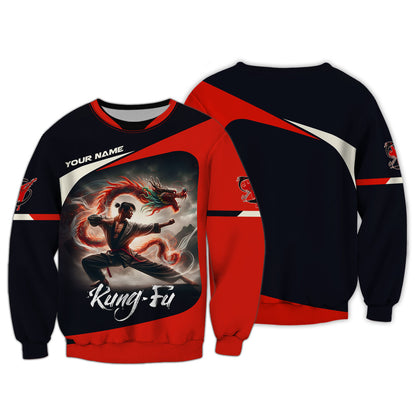 Camisetas personalizadas de Shaolin Kung Fu Camiseta 3D de Shaolin Kung Fu Regalo para amantes del Shaolin Kung Fu