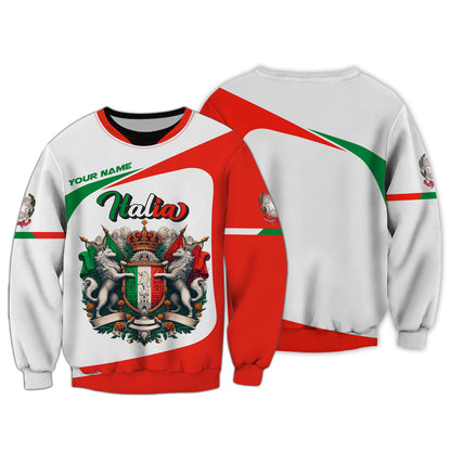 Personalized Italia Pride Shirt - Embrace Your Italian Heritage