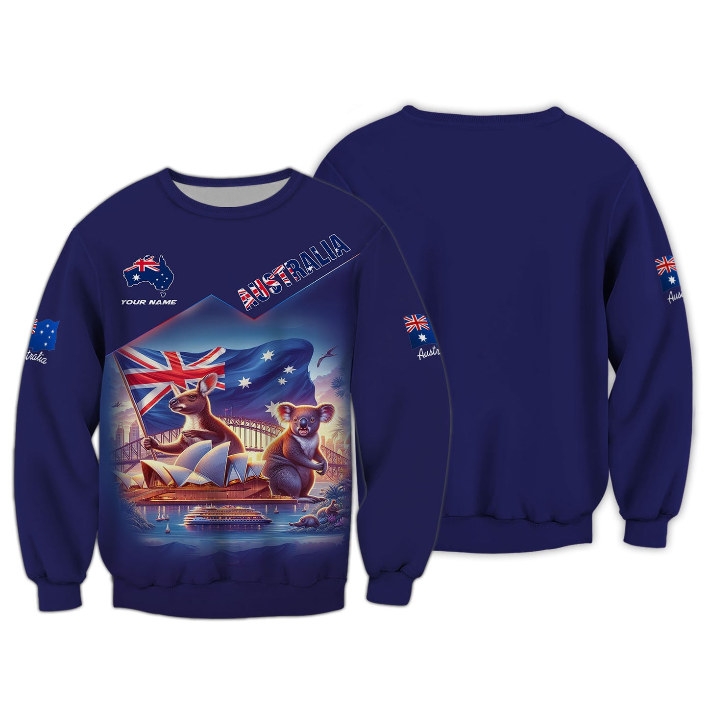 Camiseta personalizada del orgullo australiano: celebremos la tierra de Down Under