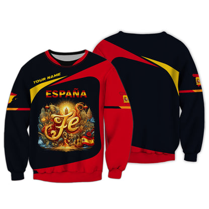 Personalized Spain Pride Shirt - Embrace the Spirit of España