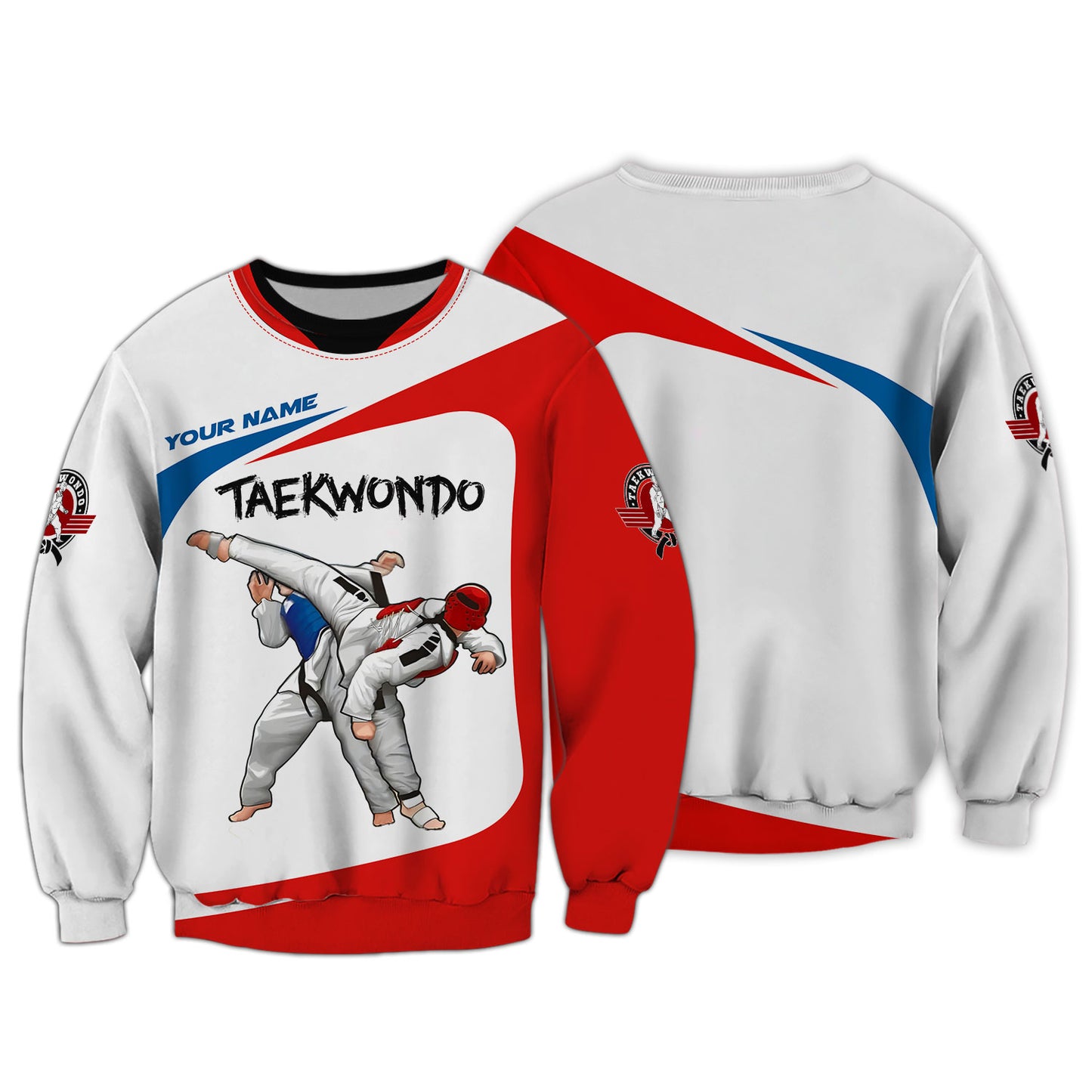 T-shirt unisexe de Taekwondo avec nom personnalisé, cadeau pour les amateurs de Taekwondo