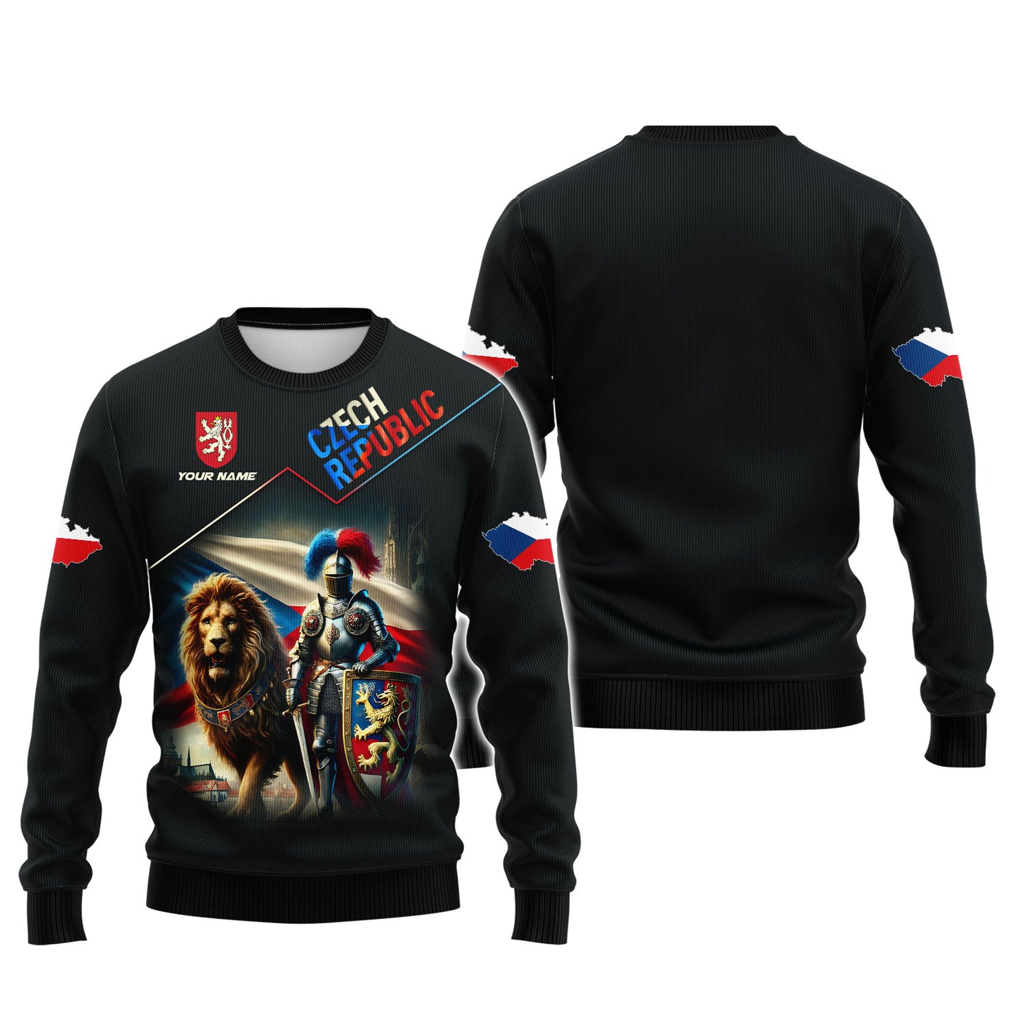 Personalized Czech Republic Shirt - Pride of the Lion