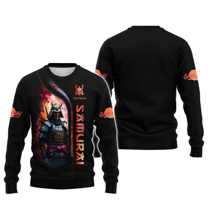 Samurai Personalized Name 3D Shirt Custom Gift For Samurai Lovers