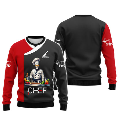 Personalized Chef Shirt - Unique Culinary Artwork for Cooking Aficionados and Chefs