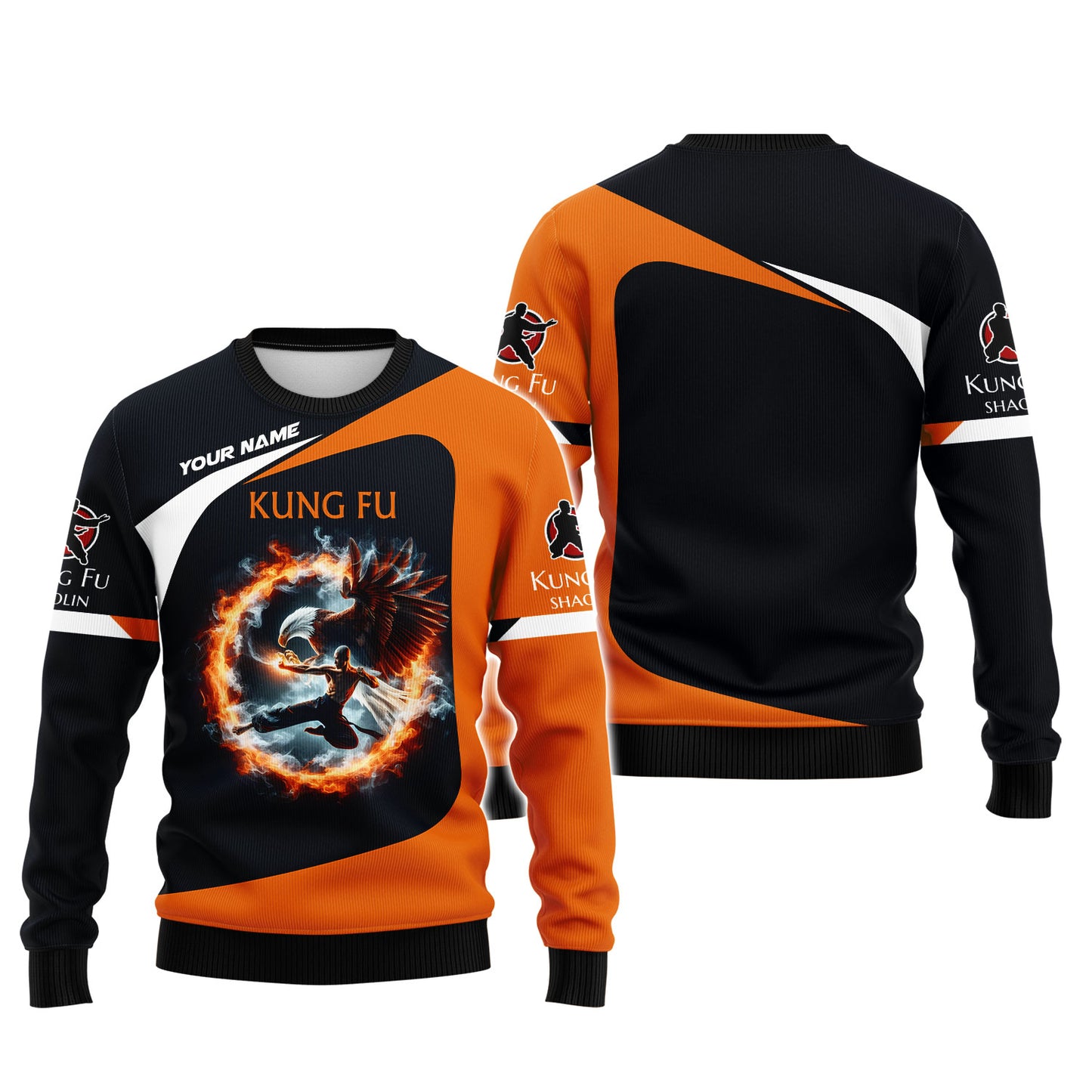 Shaolin Kung Fu With Eagle Custom T-Shirts Gift For Shaolin Kung Fu Lovers Shaolin Kung Fu 3D Shirt