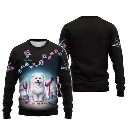 Camisetas personalizadas para peluqueros de perros y herramientas de aseo Camiseta 3D