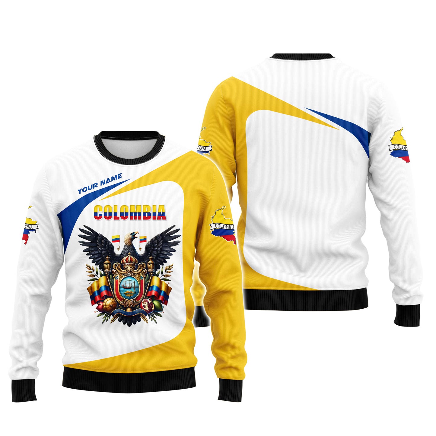 Personalized Colombia Pride Shirt - Emblem of Passion