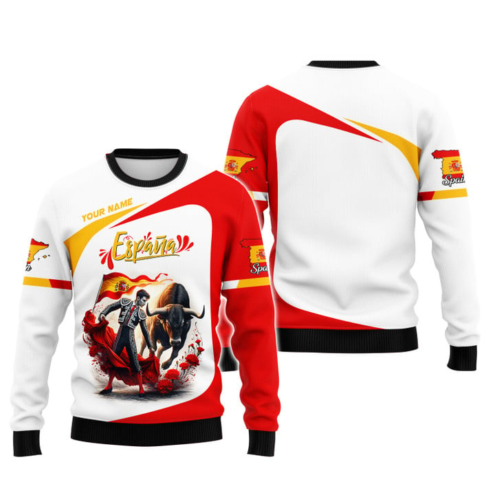 Personalized Spain Pride Shirt - Bullfighting Espana Custom Gift for Enthusiasts