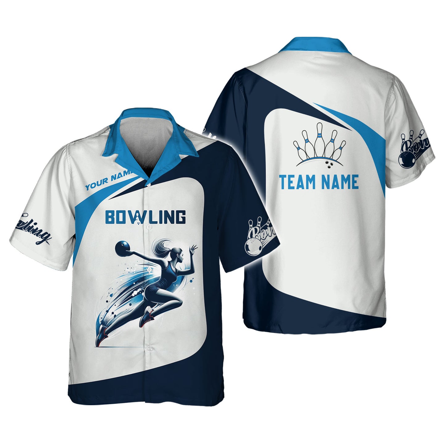 Camiseta personalizada del equipo de bolos: celebre sus strikes