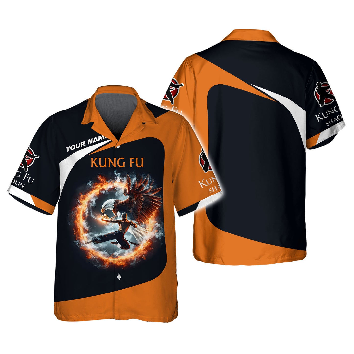 Camisetas personalizadas de Shaolin Kung Fu con águila, regalo para los amantes del Shaolin Kung Fu Camiseta 3D de Shaolin Kung Fu