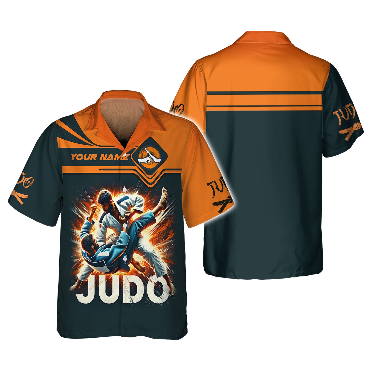 3D Full Print Judo Fighter T-Shirts Personalized Name Gift For Judo Lovers