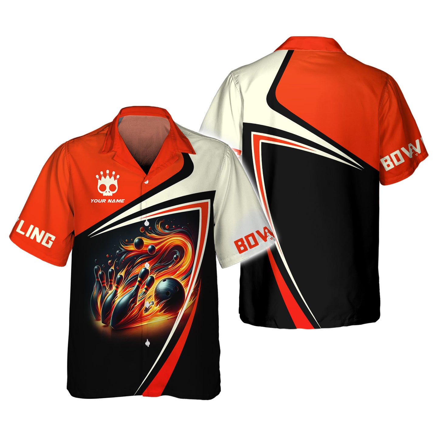 Personalized Bowling Team Shirt - Blaze Your Path