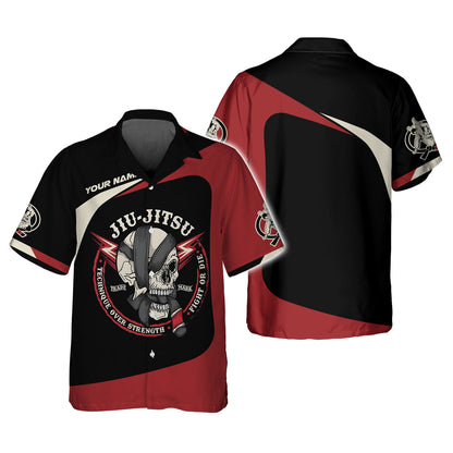 Personalized Jiu-Jitsu Shirt - Technique Over Strength