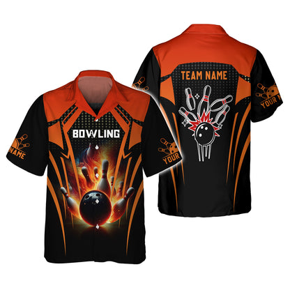 Personalized Bowling Team Shirt - Ignite Your Game