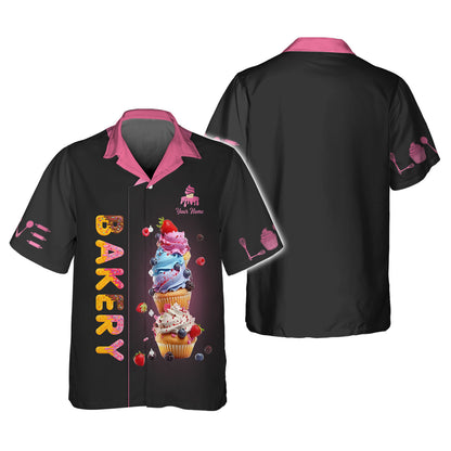 Personalized Bakery Shirts - Vibrant Cupcake Design for Baking Enthusiasts